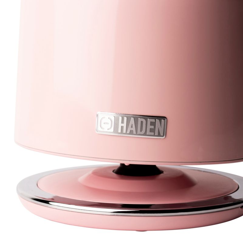 HADEN Heritage English Rose Pink Electric Tea Kettle Crate & Barrel
