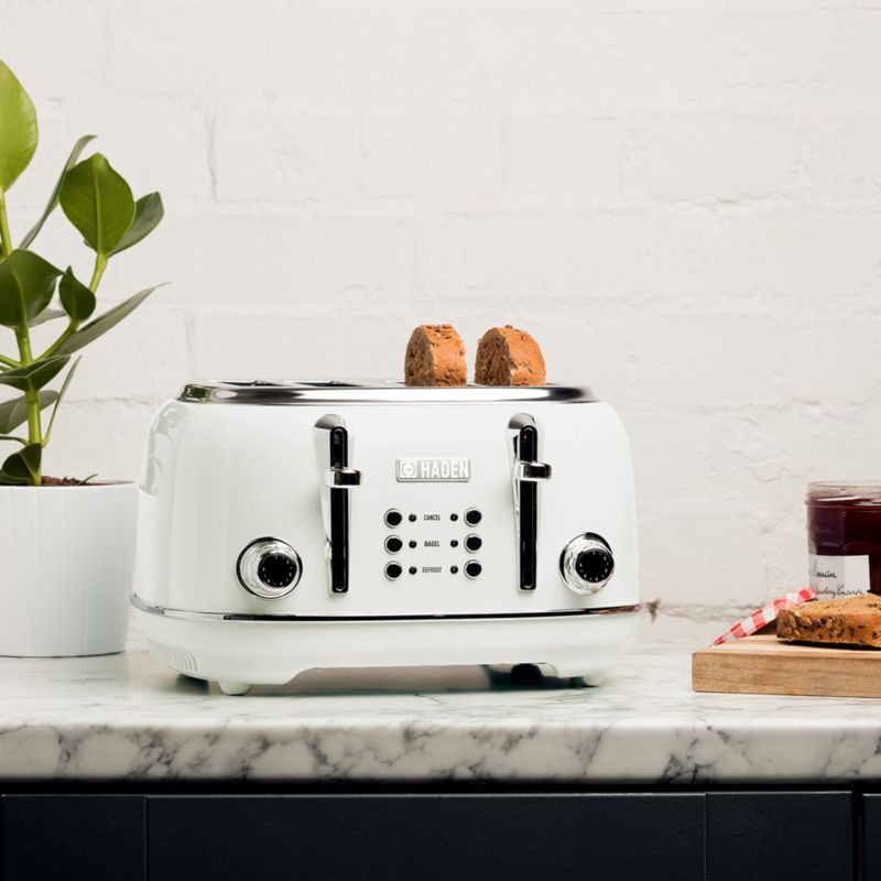 HADEN Heritage Ivory 4-Slice Toaster + Reviews | Crate & Barrel