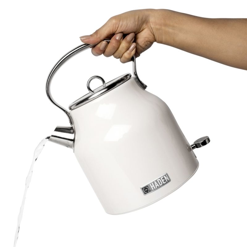 HADEN Heritage Ivory Electric Tea Kettle + Reviews Crate & Barrel