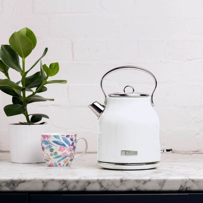 HADEN Heritage Ivory Electric Tea Kettle + Reviews Crate & Barrel