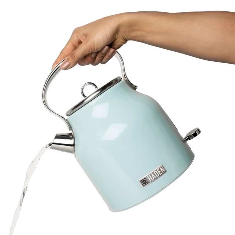 HADEN Heritage Turquoise Electric Tea Kettle Crate & Barrel