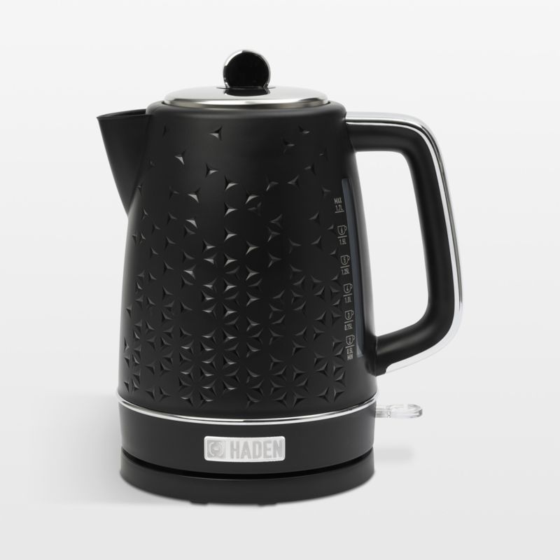 HADEN Starbeck Black Electric Tea Kettle Crate & Barrel