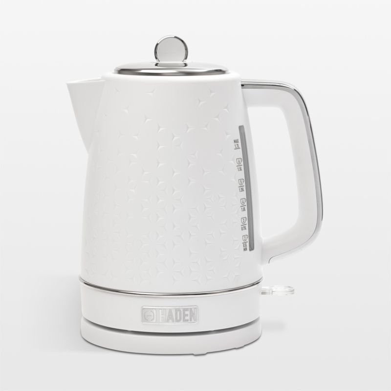 HADEN Starbeck White Electric Tea Kettle Crate & Barrel