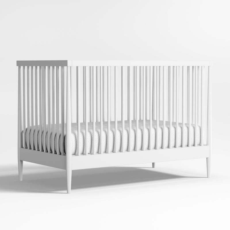 Hampshire White Wood Convertible Baby Crib + Reviews Crate & Kids Canada