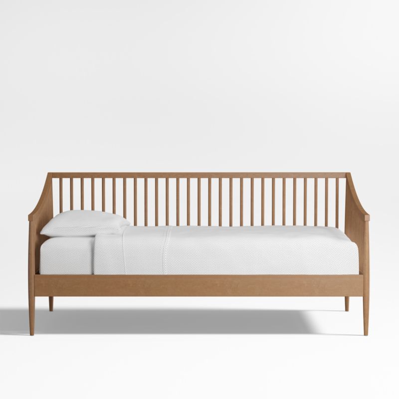 Hampshire Natural Brown Wood Spindle Kids Daybed + Reviews Crate & Kids Canada