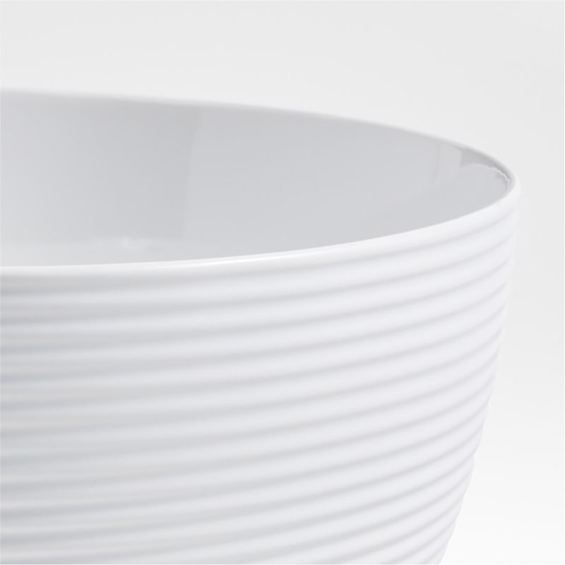 Hanno White Ceramic Mixing Bowls, Set of 3 + Reviews Crate & Barrel