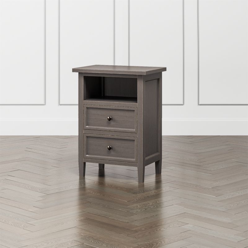 Harbor Grigio 2Drawer Nightstand Crate & Barrel Canada