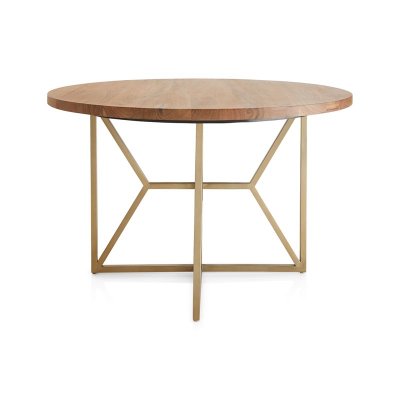 Hayes 48" Round Acacia Dining Table + Reviews Crate & Barrel