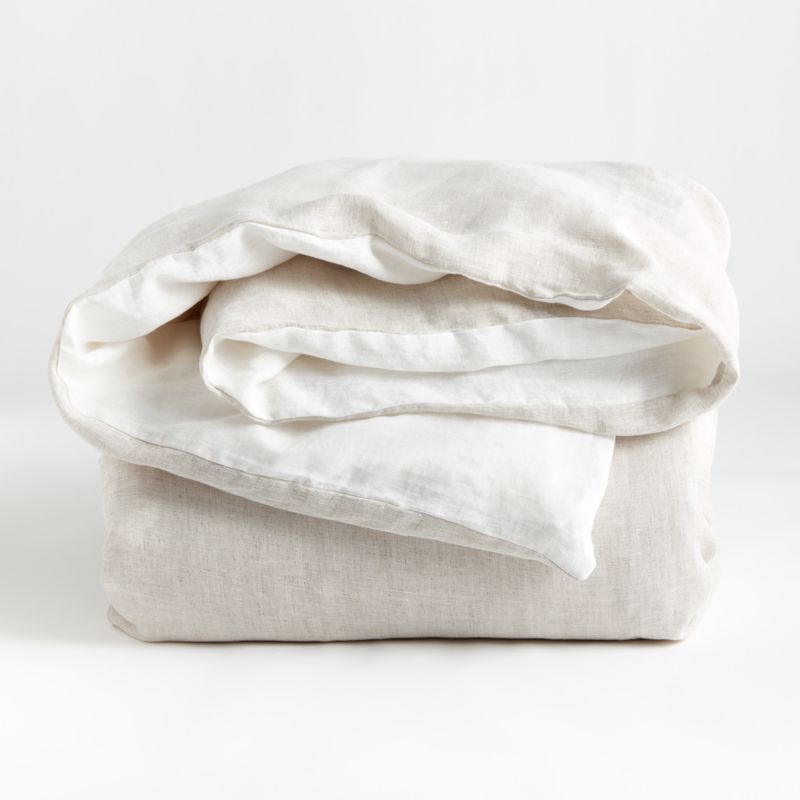 New Natural Hemp King Duvet Cover + Reviews Crate & Barrel Canada