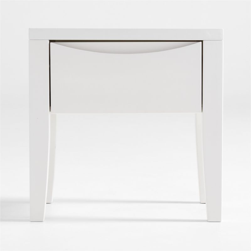 Hilde White Wood Nightstand + Reviews Crate & Barrel Canada