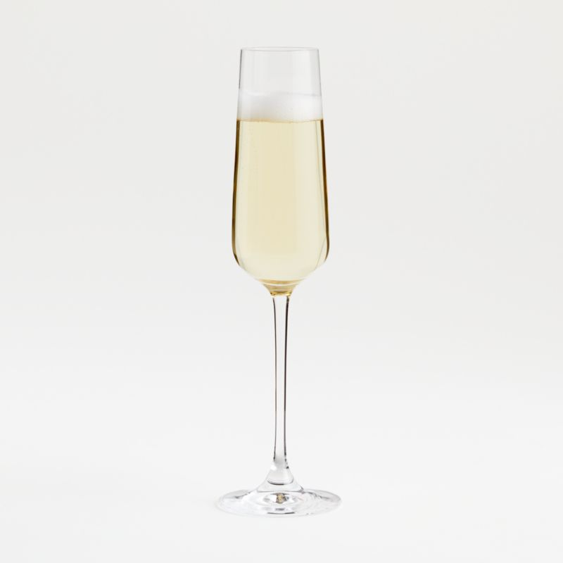 Oversized Hip Champagne Glass Flute + Reviews Crate & Barrel