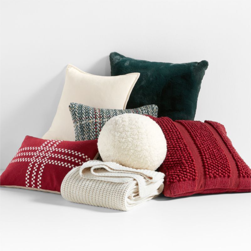 Arctic Ivory Wool Blend 70''x55" Fisherman Knit Throw Blanket + Reviews