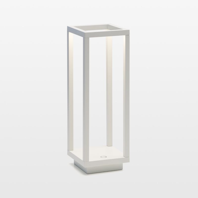 Home White Metal Lamp by Zafferano America Crate & Barrel