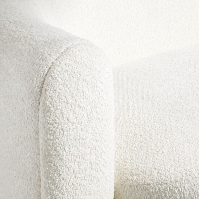 Hugger Curved Boucle Sofa by Leanne Ford + Reviews Crate & Barrel