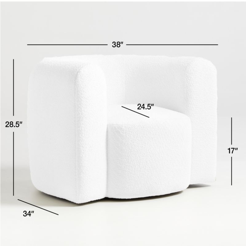 Hugger Curved Swivel Accent Chair by Leanne Ford + Reviews Crate & Barrel