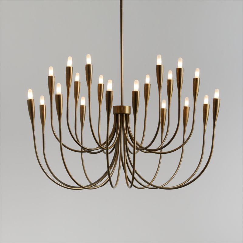 Iiona Brass Candelabra Chandelier Light + Reviews Crate & Barrel Canada