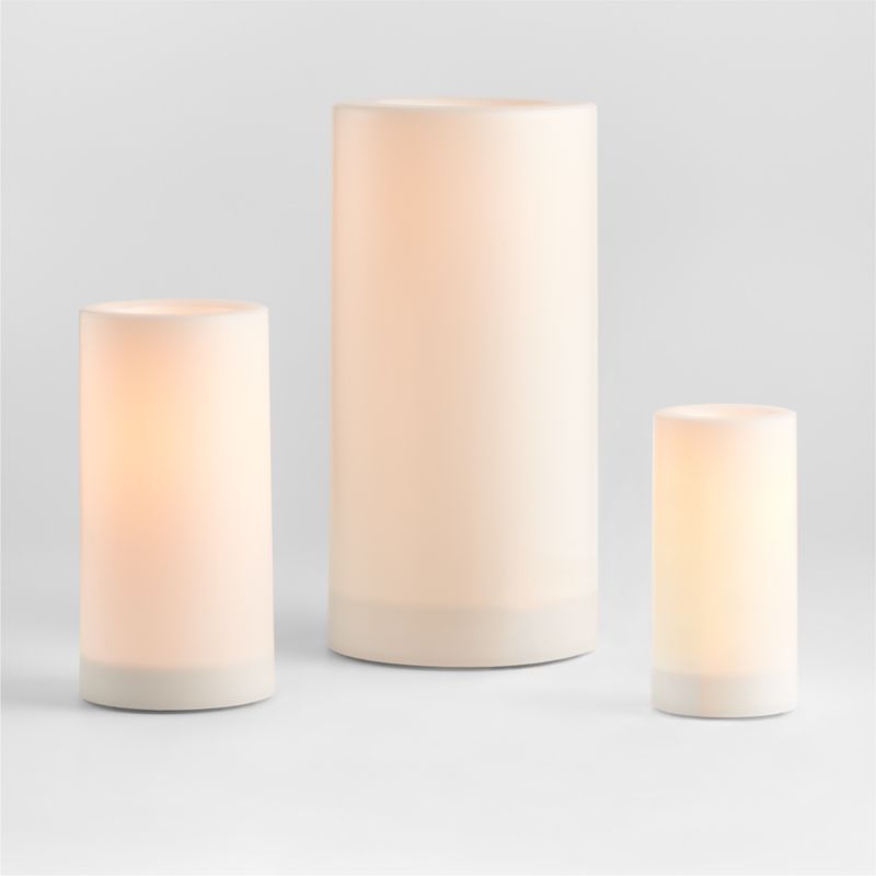 Outdoor Candles with Timer Crate & Barrel