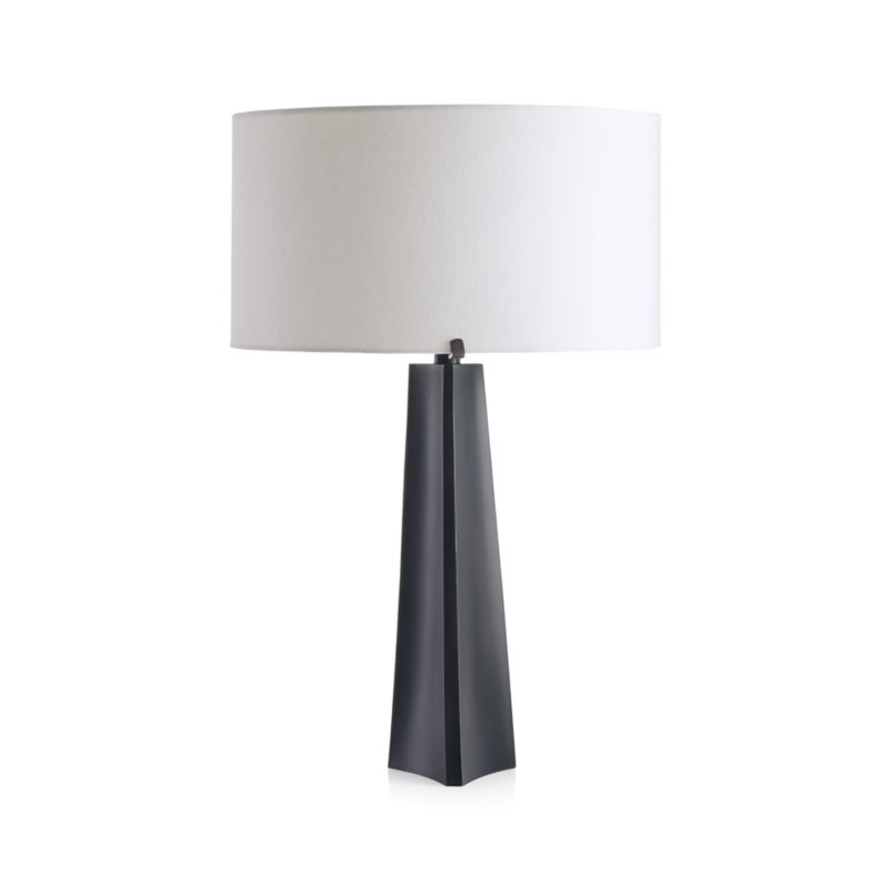 Isla Bronze Triangle Table Lamp + Reviews Crate & Barrel Canada