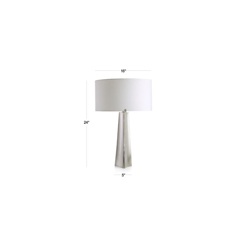 Isla Brass Triangle Table Lamp + Reviews Crate & Barrel Canada