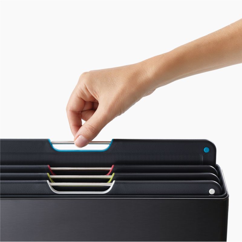 Joseph Joseph Folio Carbon Black Steel 4piece Cutting Board/Serving