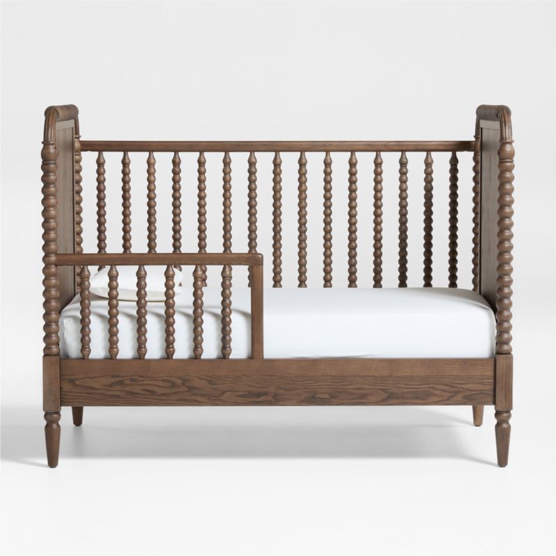 Jenny Lind Deep Brown Wood Spindle Convertible Baby Crib + Reviews