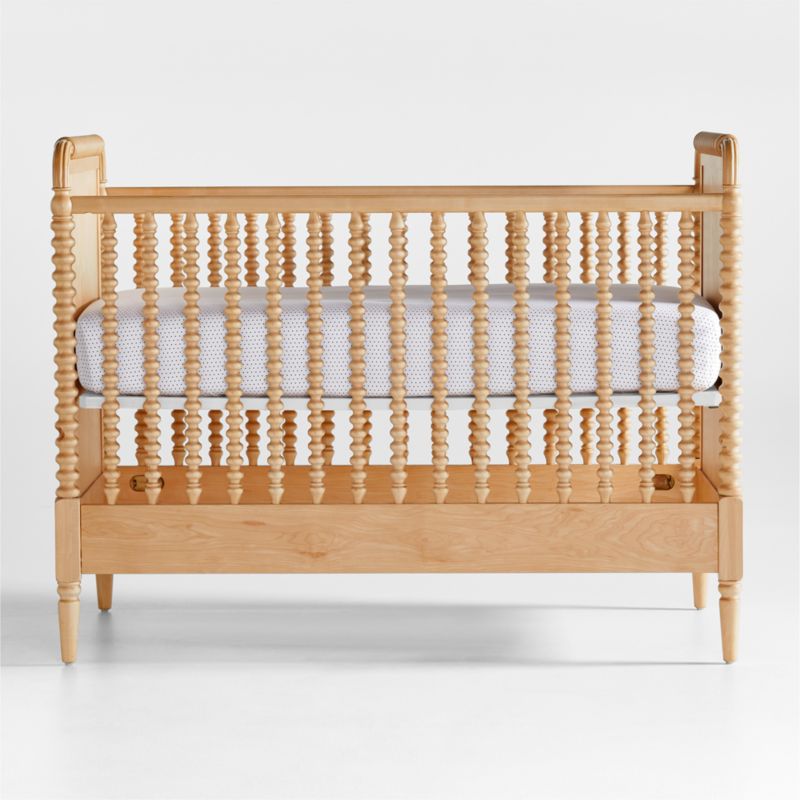 Jenny Lind Maple Wood Spindle Convertible Baby Crib with Toddler Bed