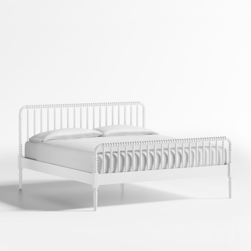 Jenny Lind White Wood Spindle King Bed + Reviews Crate & Kids
