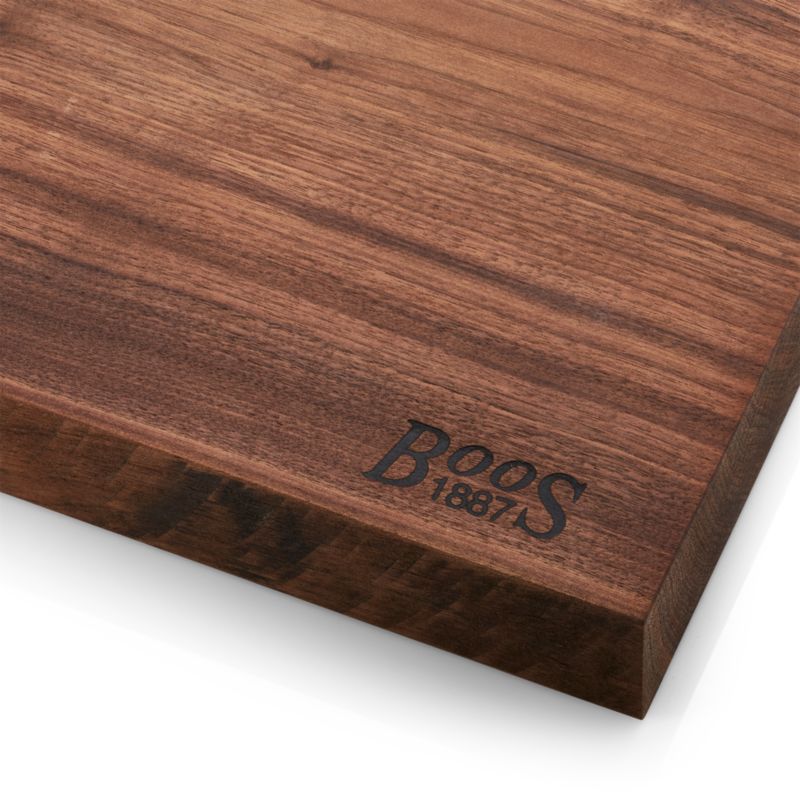 John Boos 17"x12" Rustic Edge Walnut Cutting Board/Serving Board