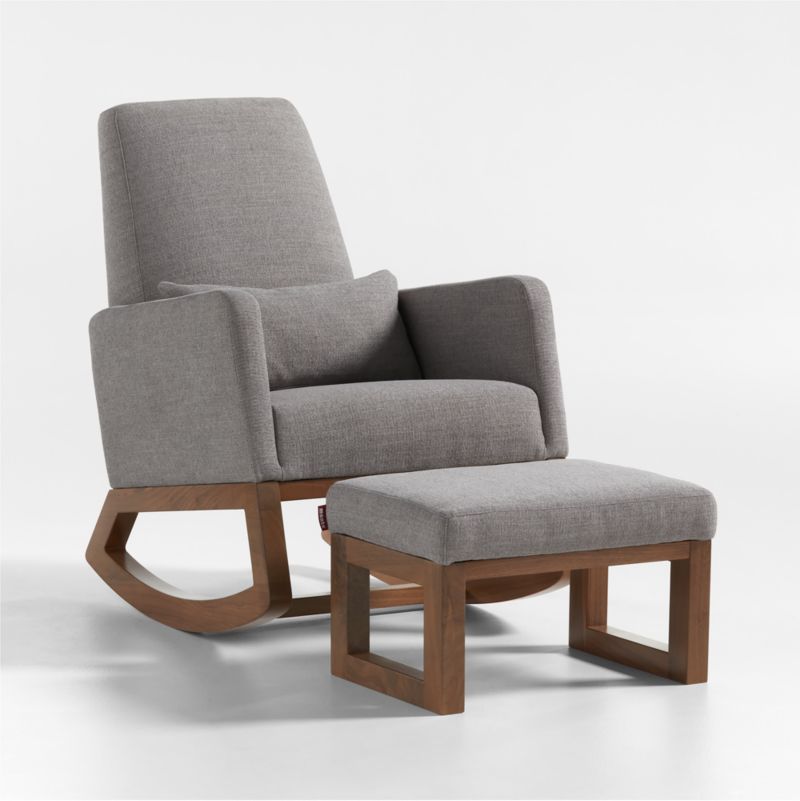 Joya Gray Nursery Rocking Chair and Ottoman Crate & Kids Canada