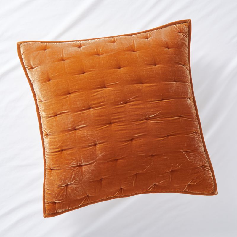 Juliet Desert Velvet Euro Pillow Sham Crate & Barrel Canada
