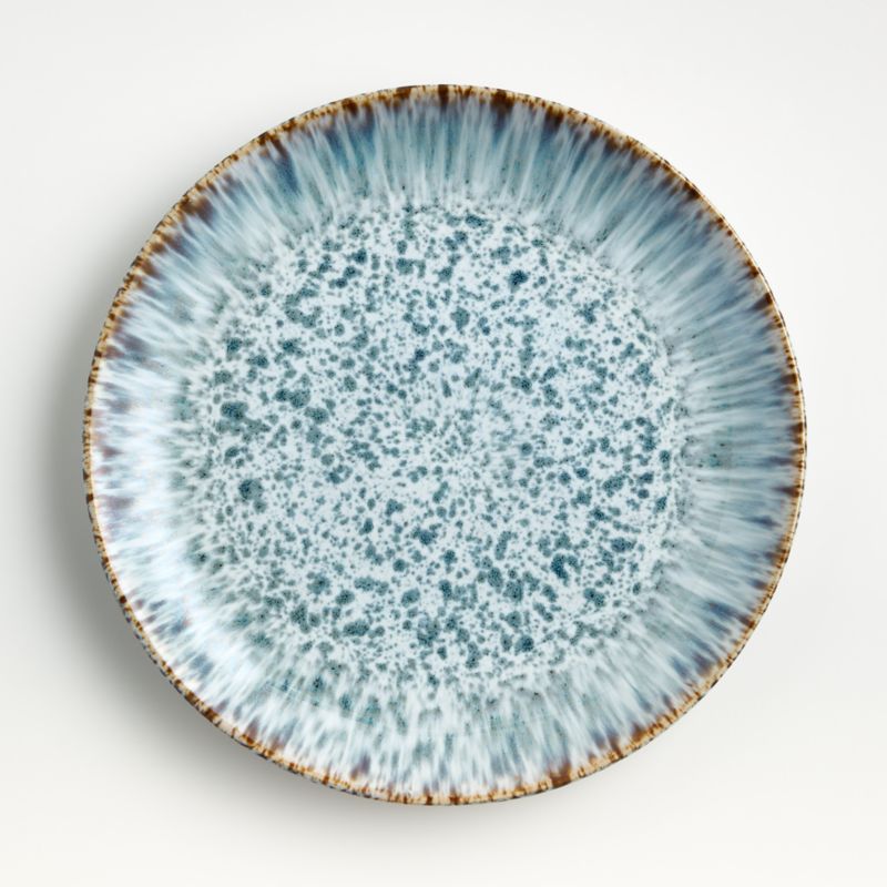 Julo Blue and White Dinner Plate + Reviews Crate & Barrel