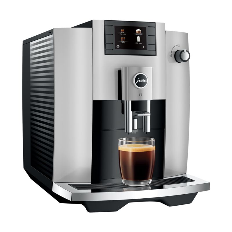 JURA E6 Platinum Espresso Machine + Reviews Crate & Barrel