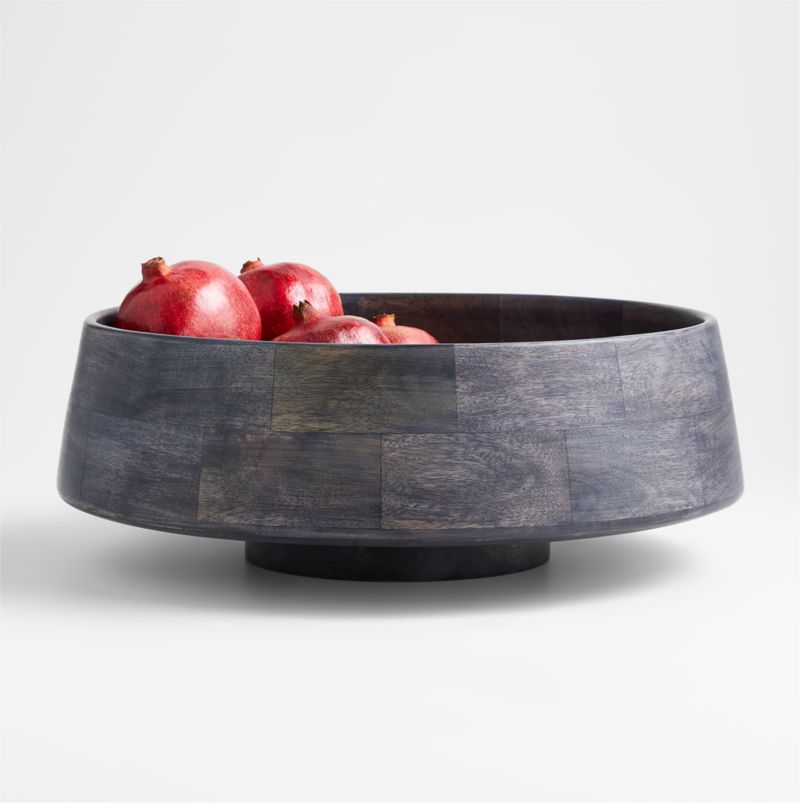 Katin Black Wood Centerpiece Bowl + Reviews Crate & Barrel Canada