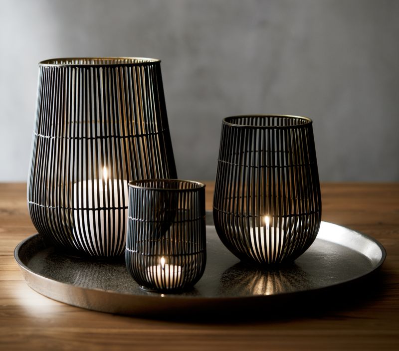 Kent Wire Hurricane Candle Holder 6" + Reviews Crate & Barrel