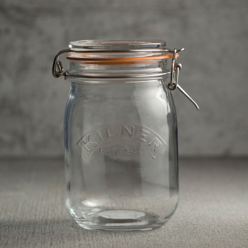 Kilner 34Oz. Round ClipTop Jars, Set of 4 + Reviews Crate & Barrel