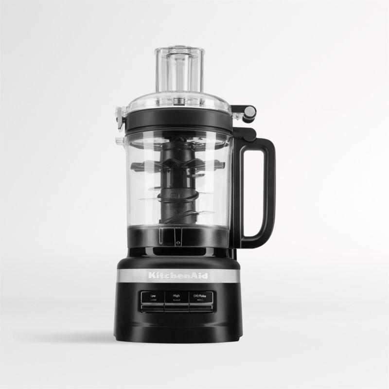KitchenAid Matte Black 9Cup Food Processor + Reviews Crate & Barrel