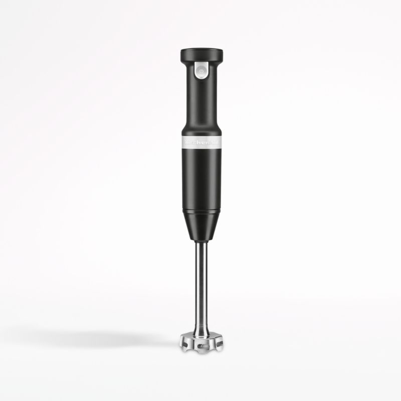 KitchenAid Black Cordless Hand Immersion Blender + Reviews Crate & Barrel