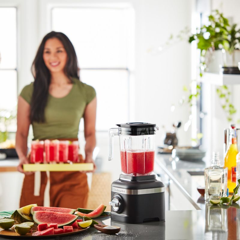 KitchenAid K150 Matte Black Blender + Reviews Crate & Barrel
