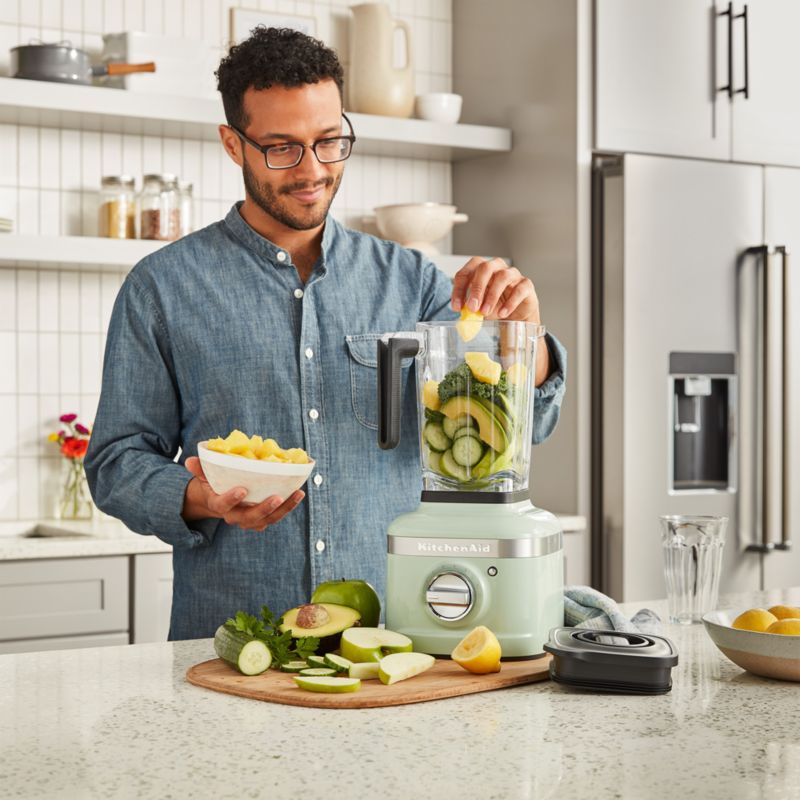 KitchenAid K400 Pistachio Green Blender + Reviews Crate & Barrel