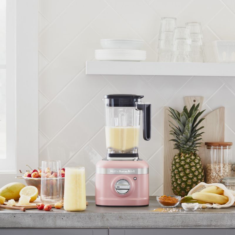 KitchenAid K400 Matte Dried Rose Pink Blender + Reviews Crate & Barrel