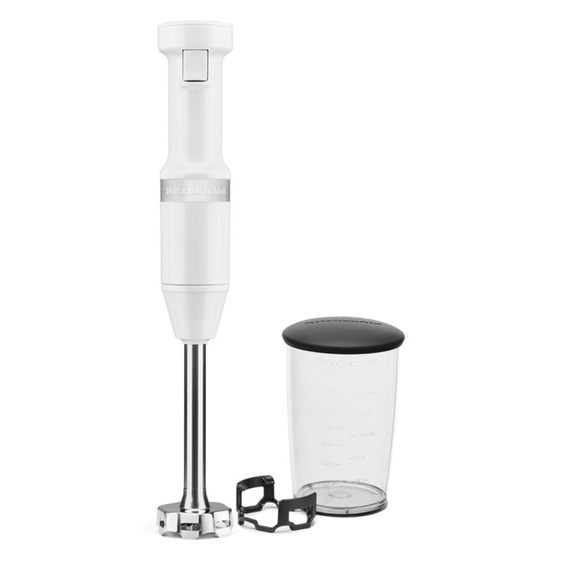 KitchenAid White Variable Speed Corded Hand Immersion Blender + Reviews