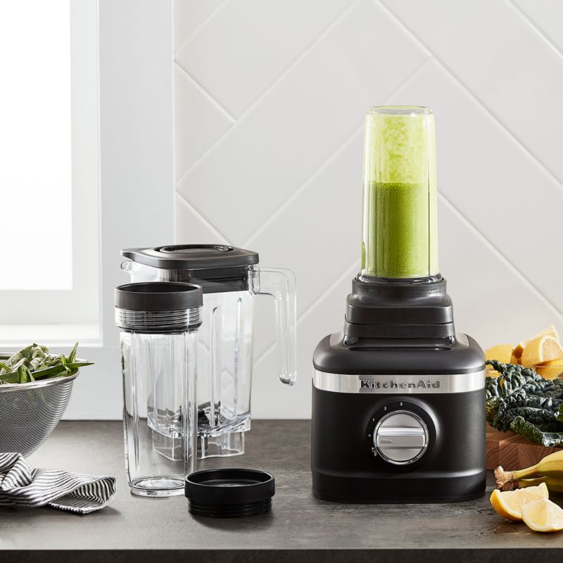 KitchenAid K150 Matte Black Blender + Reviews Crate & Barrel