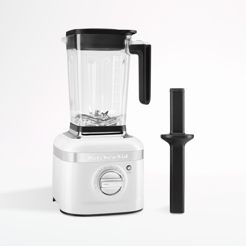 KitchenAid K400 White Blender + Reviews Crate & Barrel