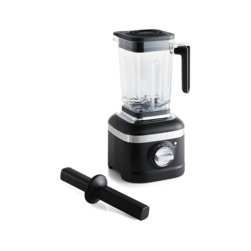 KitchenAid K400 Matte Black Blender + Reviews Crate & Barrel