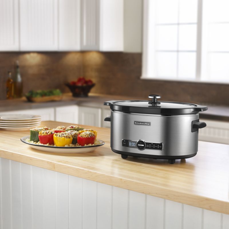 KitchenAid 6Qt. Slow Cooker Crock Pot + Reviews Crate & Barrel