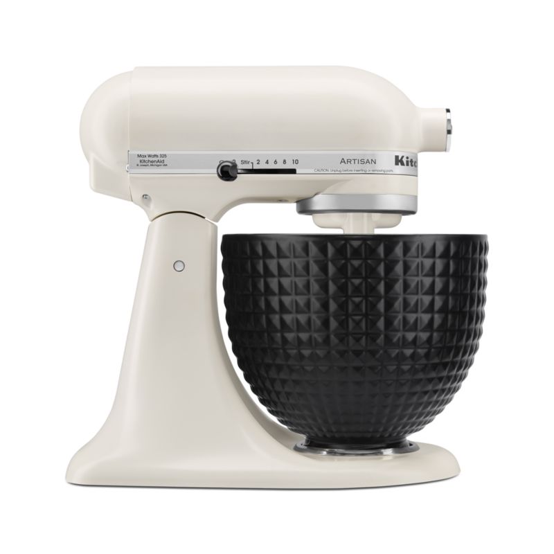 KitchenAid Stand Mixer Matte Black Studded 5Quart Ceramic Mixing Bowl