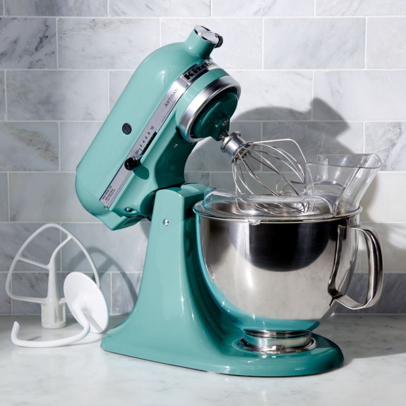 KitchenAid KSM150PSAQ Artisan Aqua Sky Teal 5Quart TiltHead Stand