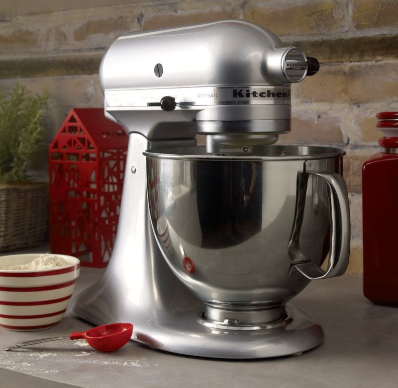 KitchenAid KSM150PSMC Metallic Chrome 5Quart TiltHead Stand Mixer