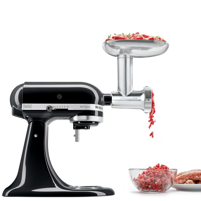 KitchenAid Stand Mixer Metal Meat Grinder Attachment + Reviews Crate