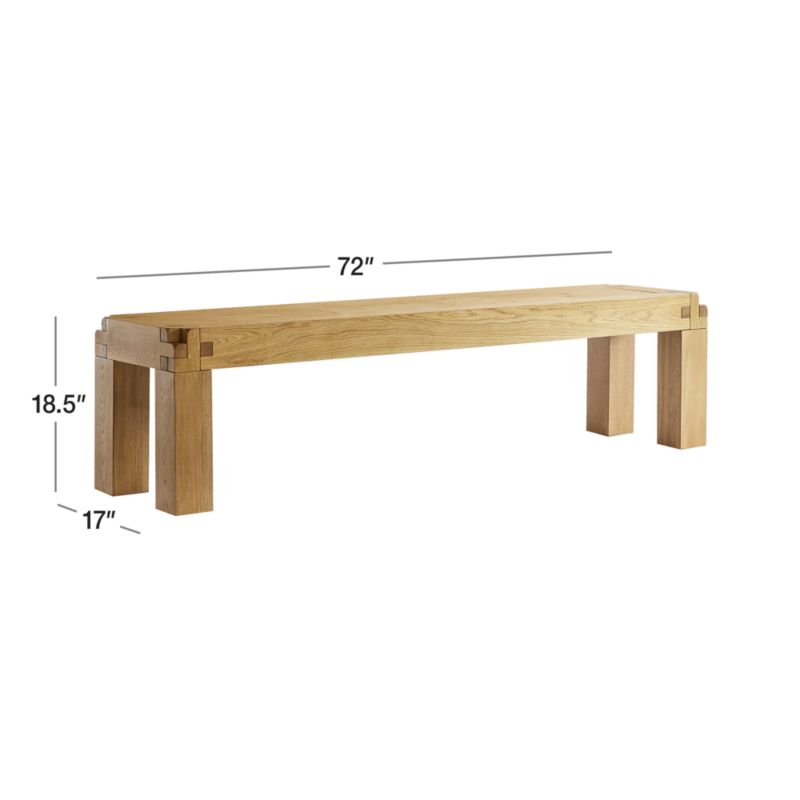 Knot Rustic Dining Bench + Reviews Crate & Barrel Canada